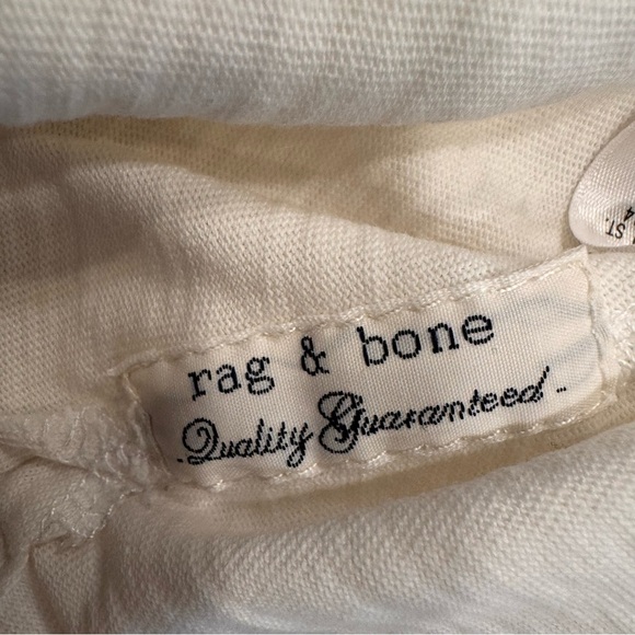 RAG & BONE MENS LUXURY POLO SHIRT SZ XL WHITE TAILORED MODERN GOLF - Picture 10 of 10